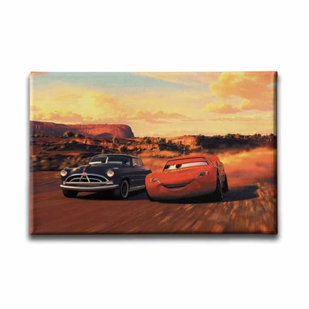 Şimşek Mcqueen-Doc Hudson Dekoratif Kanvas Duvar Tablosu