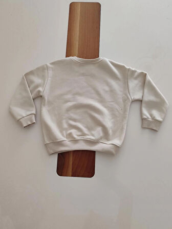 ÇİÇEK İŞLEMELİ 3İPLİK ŞARDONSUZ ALT ÜST KIZ ÇOCUK TAKIMI