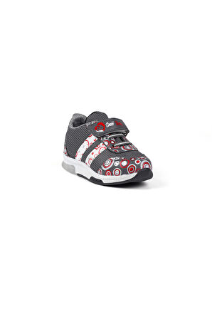 Unisex Bebe Füme Desenli Işıklı Cırtlı Sneaker Günlük Spor Ayakkabı