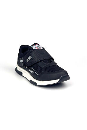 Kadın Siyah Beyaz Bağcıksız Cırtlı Hafif Rahat Günlük Sneaker Spor Ayakkabı