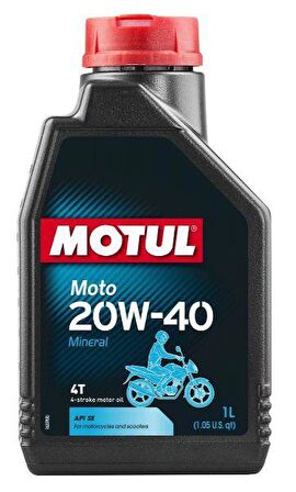 Motul Hero Duet Serisi için 20W40 4T Mineral Motosiklet Yağı 1LT