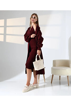 Zamansız Stil: Uzun Triko Hırka ve Elbise İkilisi