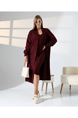 Zamansız Stil: Uzun Triko Hırka ve Elbise İkilisi