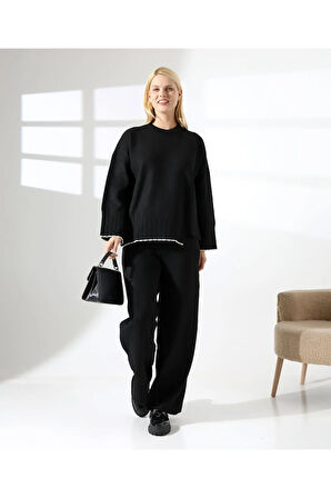 Şehir Konforu Oversize Triko Takım