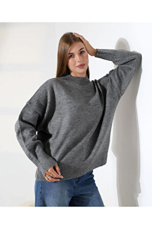 Kadın Yumuşak Dokulu Basic Triko Kazak