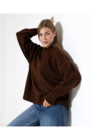 Kadın Yumuşak Dokulu Basic Triko Kazak