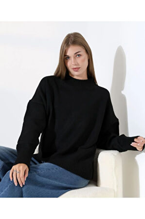 Kadın Yumuşak Dokulu Basic Triko Kazak
