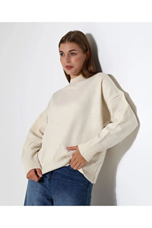 Kadın Yumuşak Dokulu Basic Triko Kazak