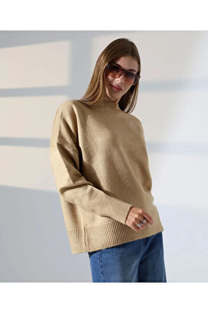 Kadın Yumuşak Dokulu Basic Triko Kazak