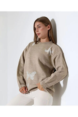 Kelebek Dansı Rahat Triko Kazak