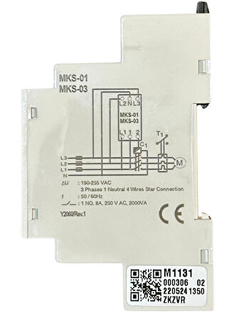 Entes MKS-01 Motor Faz Koruma Rölesi