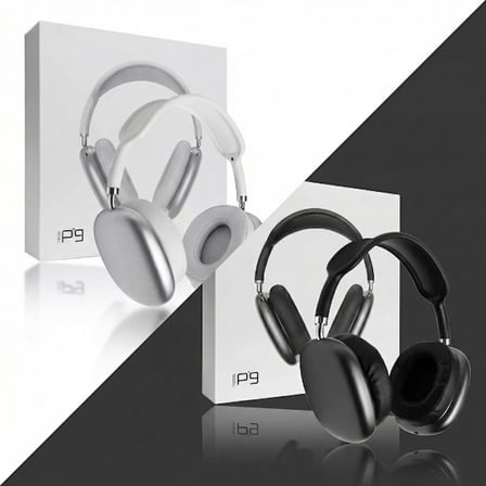 Özel Seri P9 Kablosuz Bluetooth Kulaklık Ders Çalışırken Kulak Üstü Bilgisayar Aksesuarı