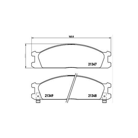 Rav-4 06-15 Camry 06-11 Yaris 06- Disk Arka Fren Balata - Ayd-60301A - 41060-23C93 