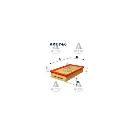 Focus C-Max 03-10 1.8-2.0 T Hava Filtre - Flt-Ap074/6 - 8683560 