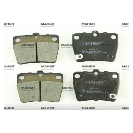 Rav-4 00-06 Cherry Tiggo Disk Arka Fren Balata - Mhr-00279 - 04466-42020 