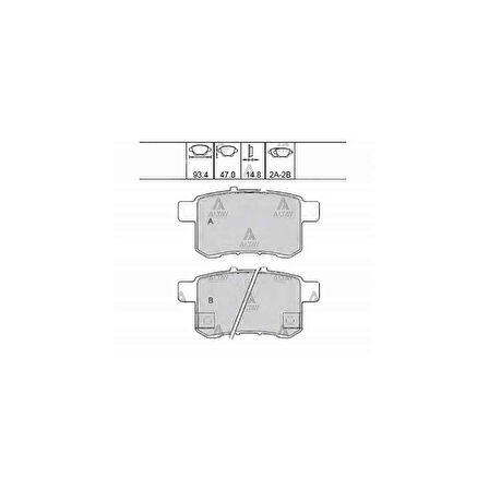 Accord 08-15 Arka Fren Disk Balata - Mhr-00241 - 43022-Ta0-A00 