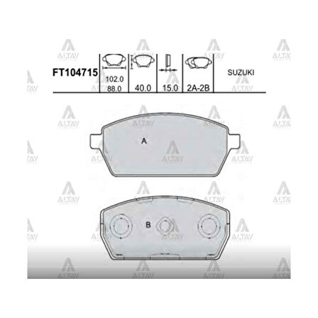 Carry 90-98 Sk410 Ön Fren Balata - Mhr-00177 - 55200-50Fa0 