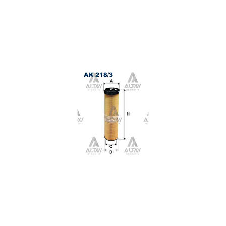 W211 W220 02-09 Om 647-648 Hava Filtre - Flt-Ak218/3 - A6460940104 