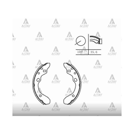 323 93-98 Kalin Pabuç Arka Balata - Mhr-00263 - B5Y62638Z 