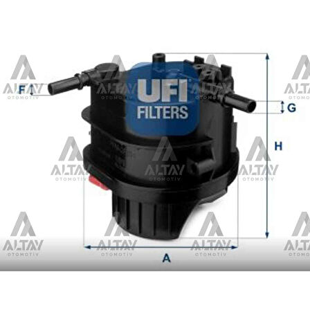 206 307 C2 C3 Fiesta 05-15 1.4 Hdi-1.4 T Müşürlü Yakıt Filtresi Mazot - 190199 Ufı-24.015.00 