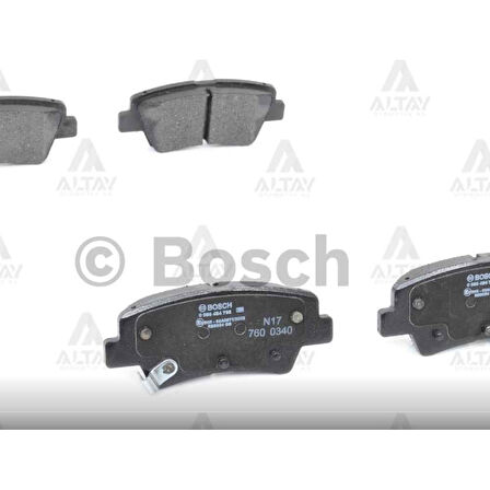 İ-20 15-18 Elantra 16-18 İ-30 16-18 Yay Delikli Disk Arka Fren Balata Bsh-0986494768 