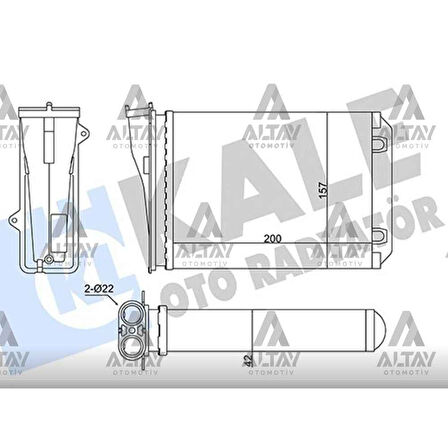 208 2008 C3 12- Kalorifer Radyatörü - Kle-356125 - 1608182480 