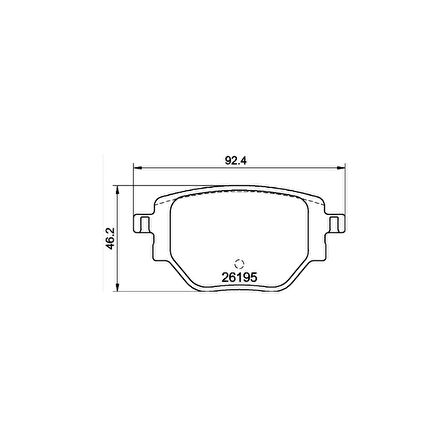 2008 Iı 2019 Corsa F 2019 208 Iı 2019 Arka Fren Balata - Del-Lp3646 - 1664737180 