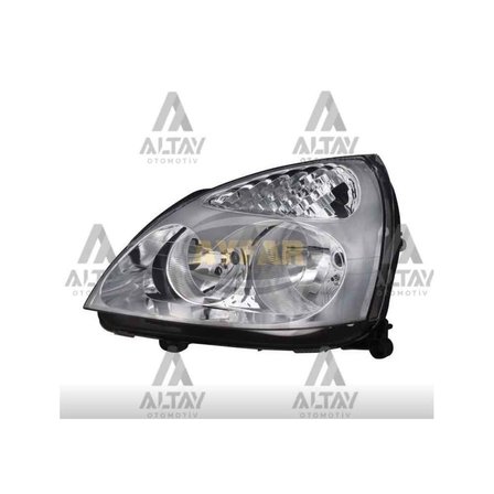 Clio 01-09 Krom Çerçeve Motorlu Sol Far - Ayf-202259 - 202259 