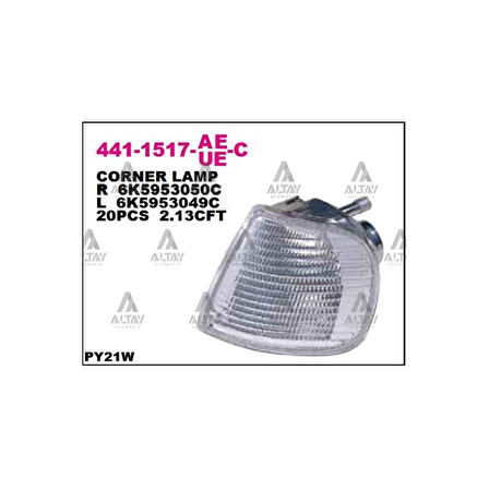 Poloclassic Caddy İbiza 97-00 Beyaz Sağ Sinyal Lambası - Dpo-441-1517R-Ue-C - 6K5953050C 