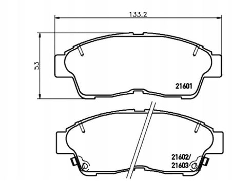Corolla Uyumlu 1993-2001 Rav4 1995-2000 Corona 1992-1997 Carina E 1996-1997 Ön Fren Balatası Gdy101033 446512500