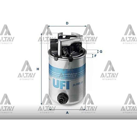 Qashqai 14-18 X-Trail 14- R9M K9K Oe Yakıt Filtresi Mazot - Ufı-24.095.01 - 16400-4Ea1B 