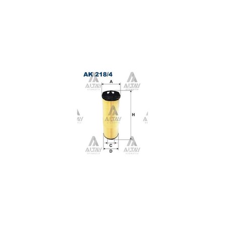 W203 W209 C Seri 14-19 B32-B36-B38-B48 Hava Filtre - Flt-Ak218/4 - A6460940004 