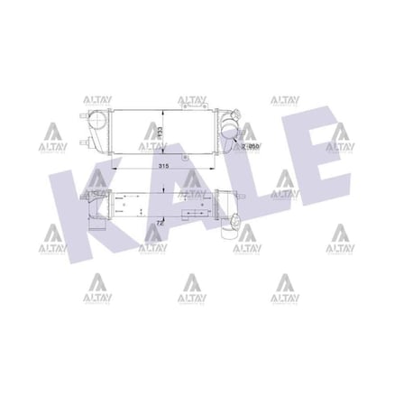 İ-30 1.6 Dizel İ-20 Ceed Rio 11- İntercool Turbo Radyatör - Kle-352485 - 28270-2A610 