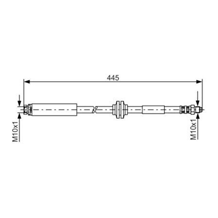 Focus/C-Max Fren Hortumu Arka Diskli Tip 04- Bch 1987476180 3M51 2282 Ed 
