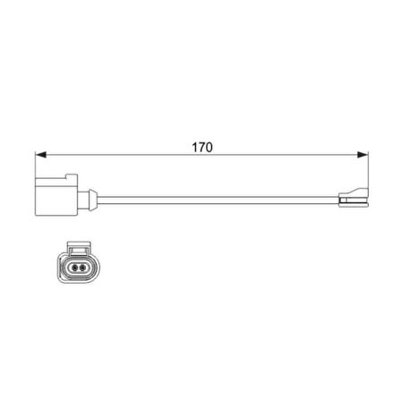Golf7-A3-Leon-Passat Fren Balata Fişi Ön 13- Bch 1987474512 8V0615437 