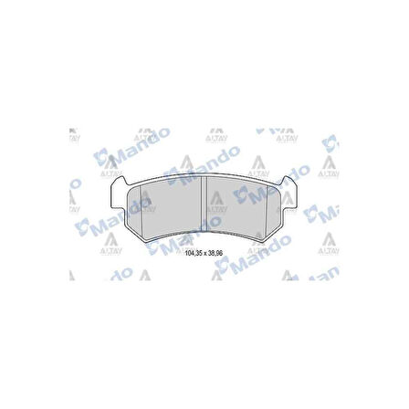 Lacetti 04-10 Arka Fren Balata - Mnd-Mbf015929 - 96405131 
