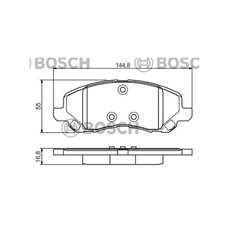 Lancer 03-11 Asx 11-12 Ön Fren Balata - Bsh-0986495170 - 5191229Aa 