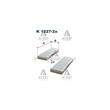 3008 5008 Partner Tepee 07- Karbonsuz Polen Filtresi - Flt-K1227-2X - 6447Xf 