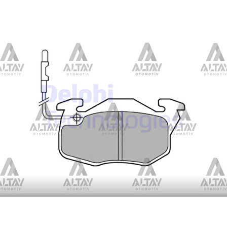 R9 85-00 R11 83-95 R19 88-01 Express 85-98 Clio 90-98 Fişli Ön Fren Balata - 7711130034 