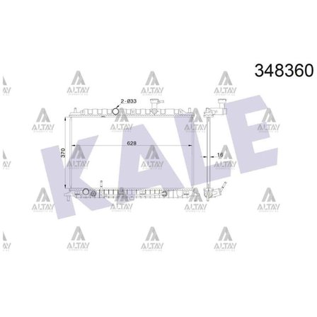 Rio 06-11 Benzinli A-T Brazing Su Radyatör - Kle-348360 - 25310-1G061 