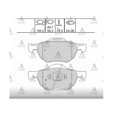 Honda Accord 2003-2007 Ön Balata 45022-Sea-E01 