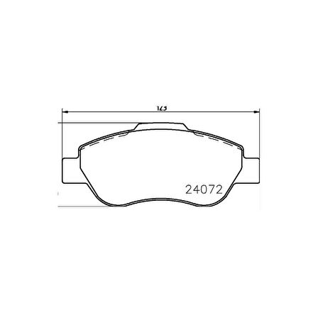 Linea 07- Doblo 01-10 Nemo-Fiorino 07- Grande Punto 05-12 Ön Fren Balata - 77362689 