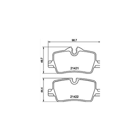 Bmw 3 Seri 20- G20 - G80 Arka Fren Balata - Del-Lp3606 - 34206888825 