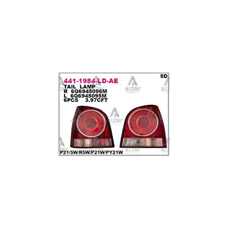 Polo 05-09 Sol Stop Lambası - Dpo-441-1984L-Ld-Ae - 6Q6945095M 