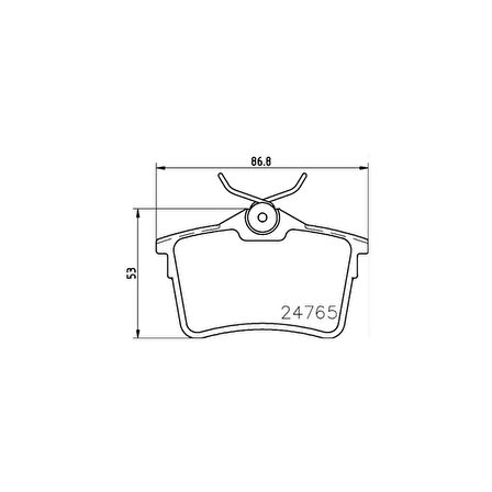 Crossland X C2/c3/c4/307/308 06- Arka Fren Balatası 249mm Dısk Bsg65200047 3649110