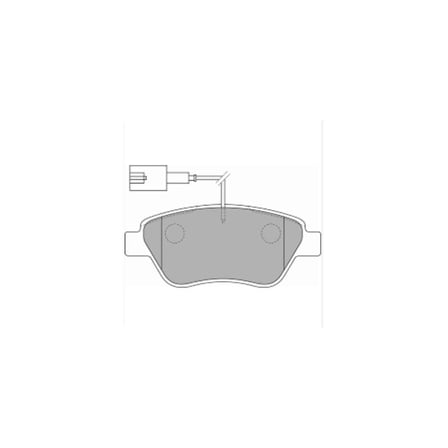 Linea/doblo/ Fiorino /corsa/nemo-ford Ka 03- Ön Fren Balatası Küçük Tip Tek Fişli Frdfdb1466w 55174420