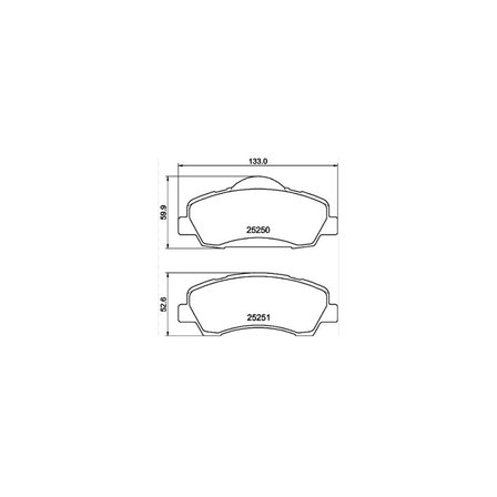 Esse Oto - 301/308 T9 / C-elysee / C4 Cactus Fren Balatası Ön 2012- Gdy 101092 1608691380 1647863480