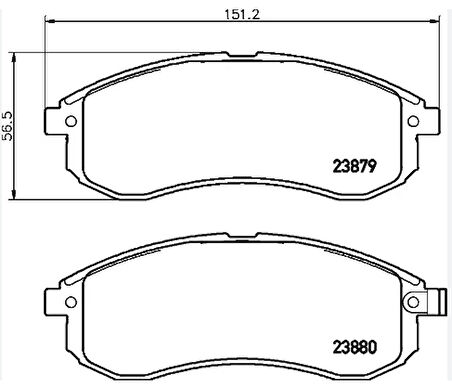 Esse Otomotiv - L-200 02-06/maxima 90-97/lancer 08- Ön Fren Balata Ayd60307a Mn102622
