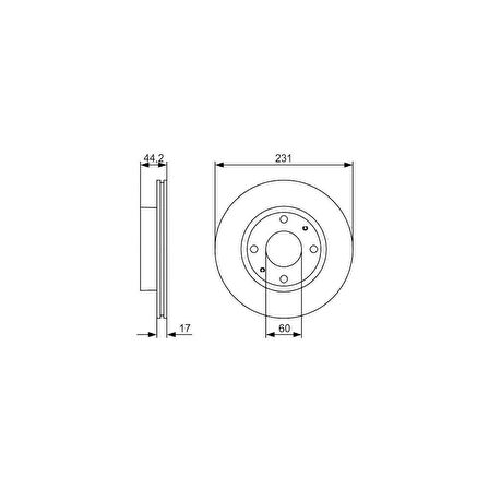 Esse Oto - Carry Ga413 Ön Fren Diski 99-05 Bch0986479r23 55311-76a00