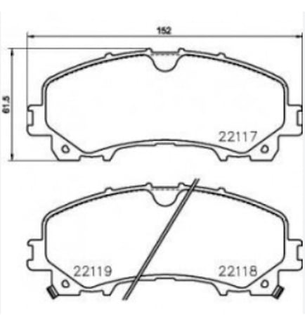Esse Otomotiv - Xtrail 13- Q50 13- Ön Fren Balata Blpadn142178 D10604cc0a